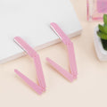 Portable eyebrow razor for women, folding eyebrow shaper, stainless steel micro-blade eyebrow knife, wholesale from manufacturer