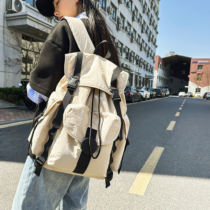 Large capacity travel backpack water-resistant nylon camping hiking backpack multifunctional outdoor sports mountaineering bag
