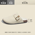 birkenstock slippers toe-cap half-slippers 2024 new spring and summer women's shoes one-leg retro water pine outwearfashion