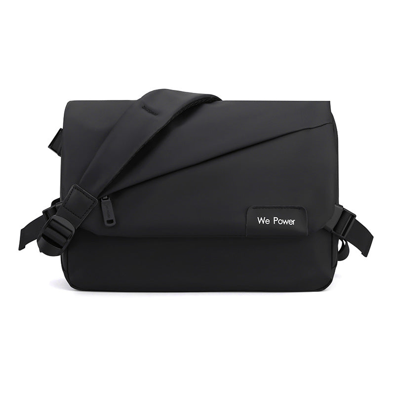 New men's simple messenger bag fashionable shoulder men's bag large capacity anti-splashing messenger bag business briefcase