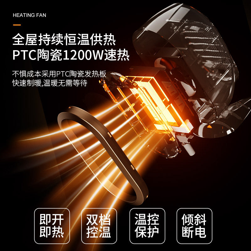 Desktop heater, mini instant heat warmer, electric heater for student dorms, office, and bedroom