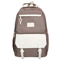 Backpack maillard color matching classy school bag junior high school student school bag casual travel couple college student school bag