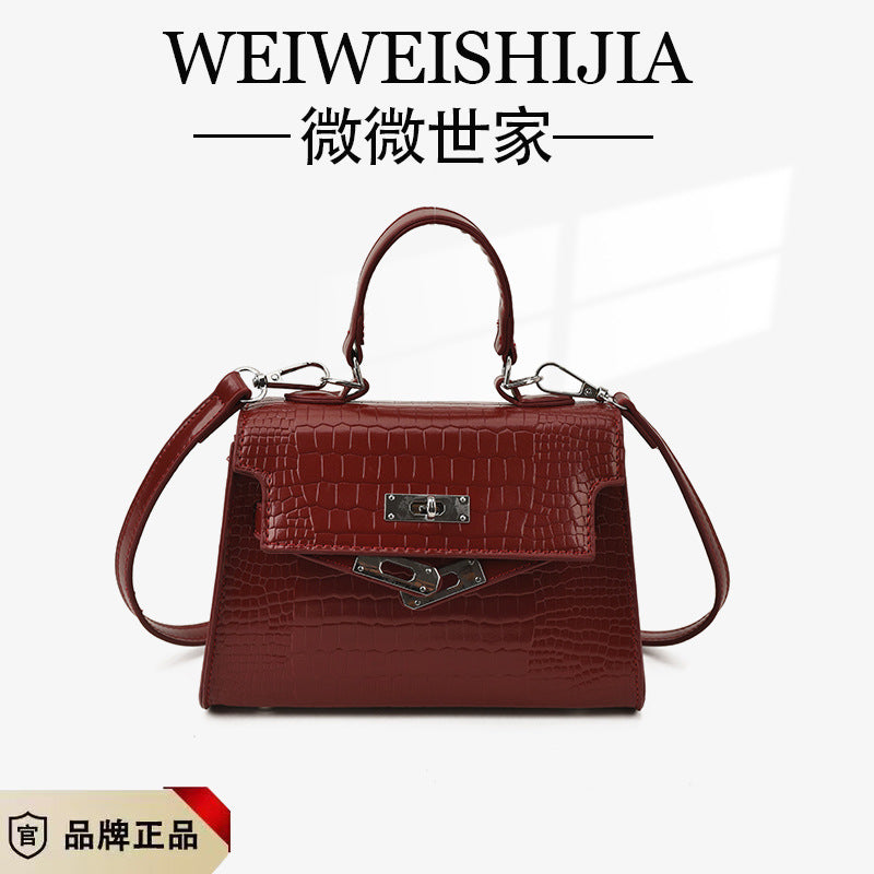 Kelly handbag bag for women this year's best selling crocodile pattern small square bag with super good texture classyniche style shoulder crossbody bag