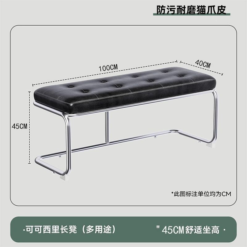 Living room american bench stool, medieval style, scandinavian stainless steel shoe changing stool, door seat, dining room chair