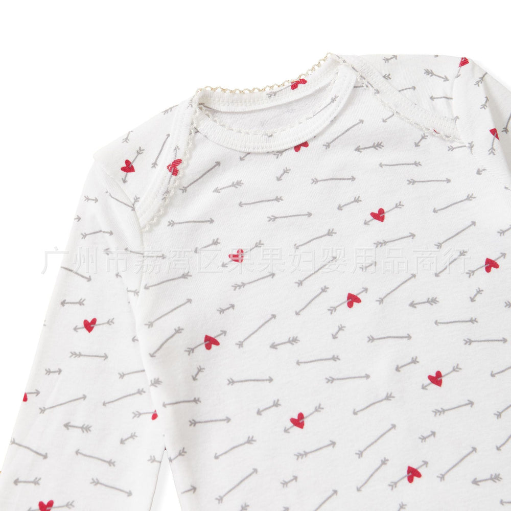 Baby long-sleeve romper, spring/autumn bodysuit, newborn girl's outing underwear, class a newborn clothing, cross-border dropshipping available