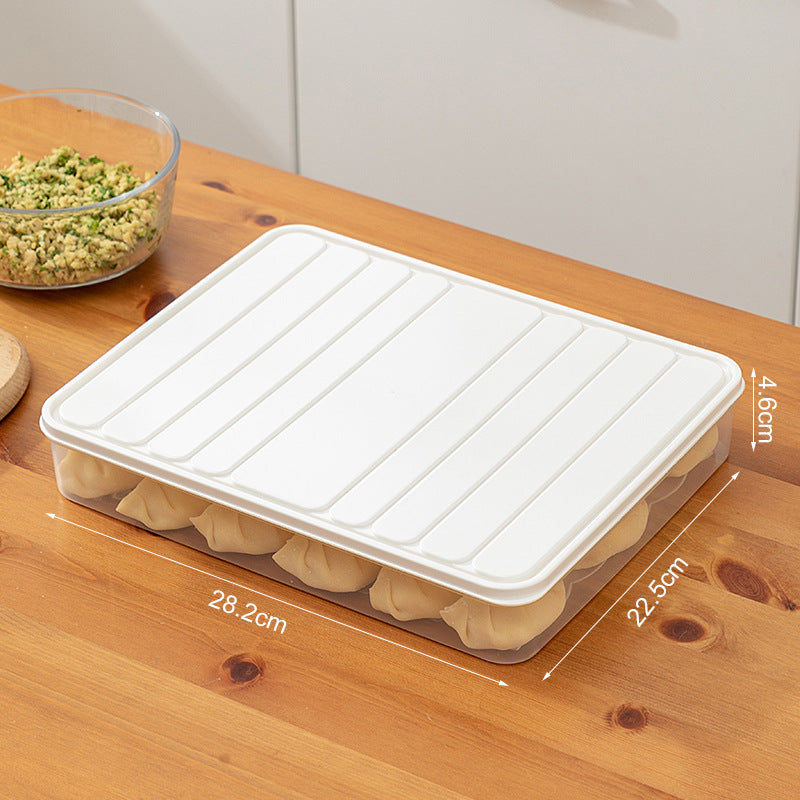 Kitchen, refrigerator storage box, drawer type transparent frozen fresh-keeping box, dumplings, food-grade microwave oven special egg box