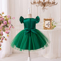 Girls' princess tutu dress flower girl dress kids' piano performance costume host outfit little girl's dress