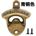 antique beer bottle opener cross-border creative wall bottle opener zinc alloy wall bottle opener wall-mounted bottle opener