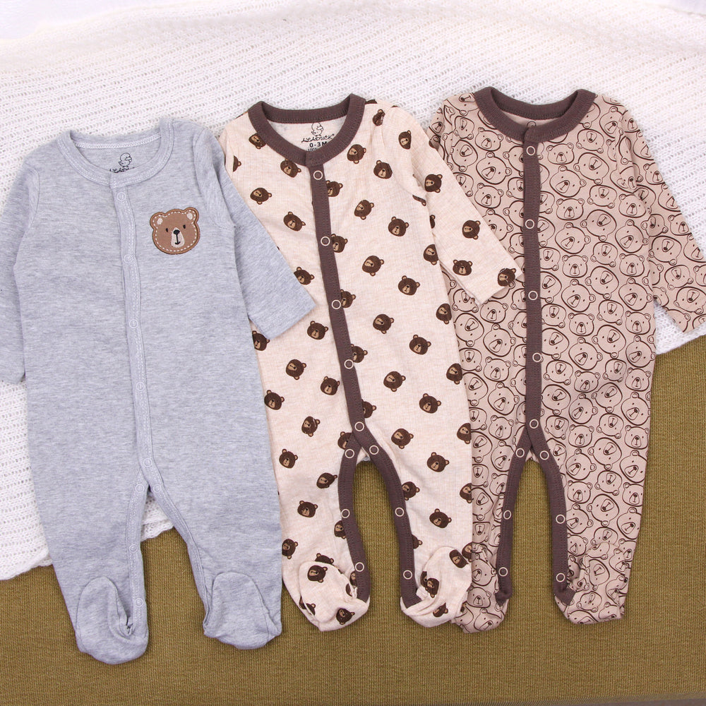 Newborn romper bodysuit - all seasons pure cotton baby long sleeve onesie - infant sleepwear outfit - baby clothes