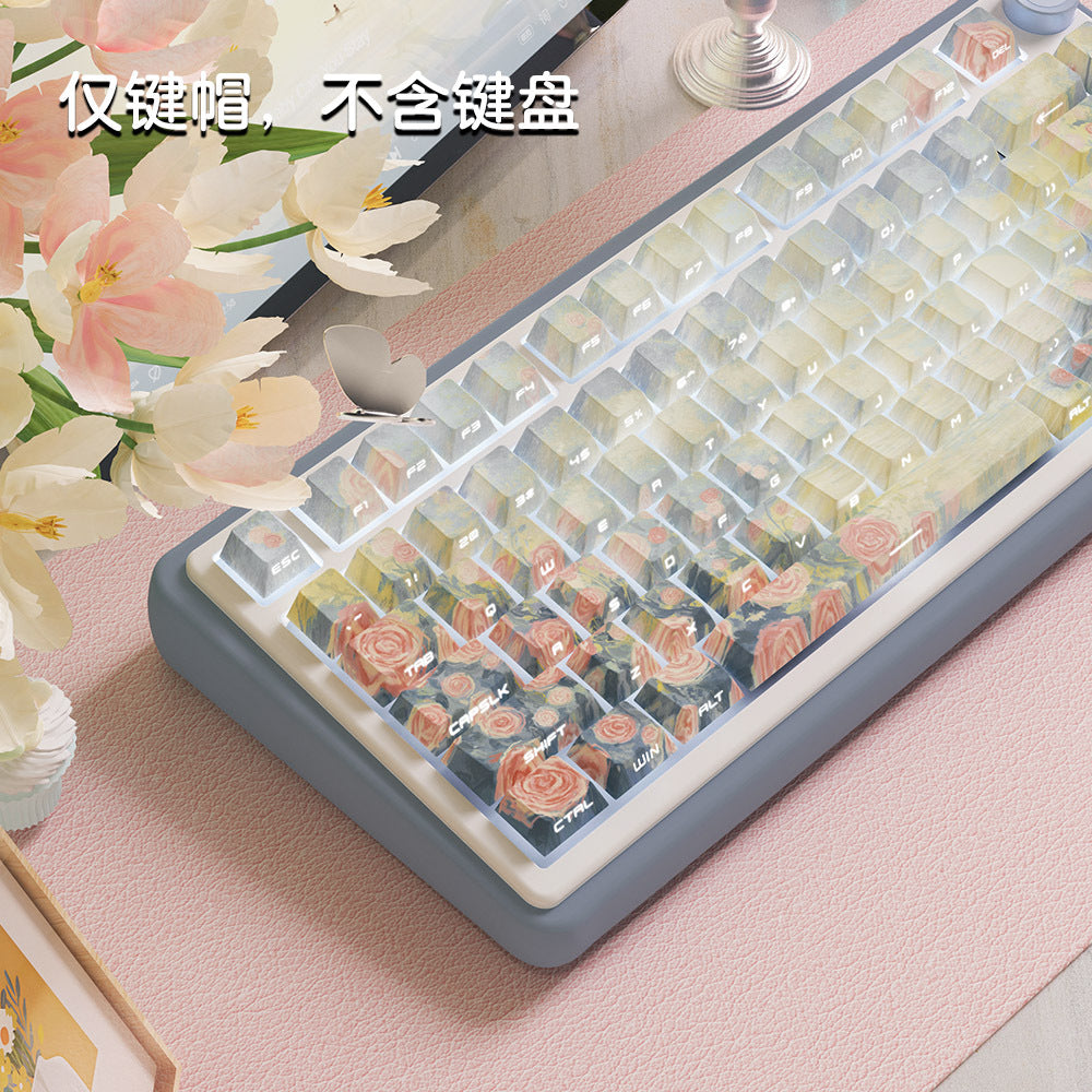 Song of Sunset, original keycap, original highly personalized customized pbt thermal sublimation mechanical keyboard cap