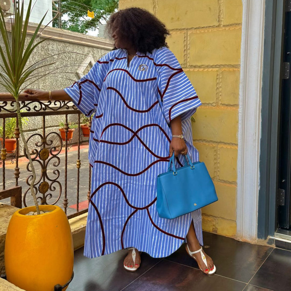 Plus size women's clothing for europe, america, and africa:  summer new arrivals - stylish and elegant striped loose-fit collared shirt dress