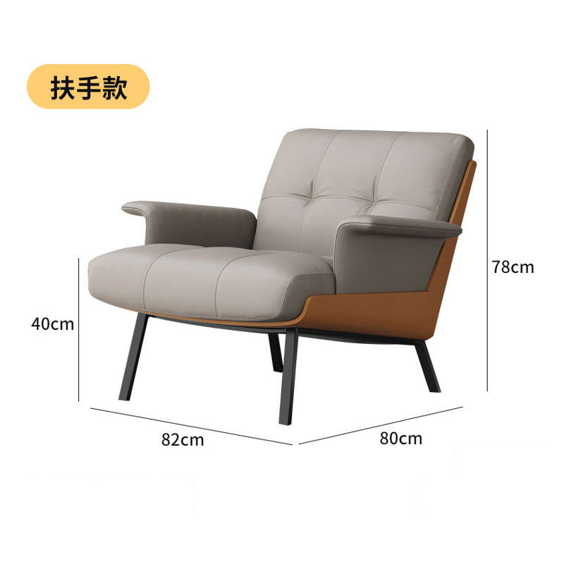 Single hotel lobby reception area table and four chairs set - casual sofa combination for cafes, offices, and meeting spaces