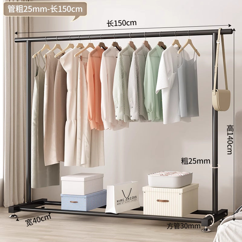 Simple coat rack, movable clothes drying rack, floor-standing indoor room, multi-functional clothes rack, accessible luxuryfor home bedroom