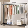 Simple coat rack, movable clothes drying rack, floor-standing indoor room, multi-functional clothes rack, accessible luxuryfor home bedroom