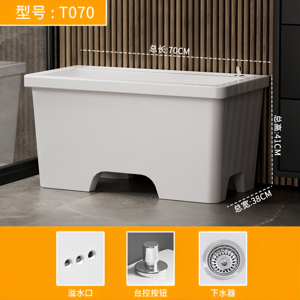 Tall ceramic balcony mop pool mop pool new arrivalfor home bathroom four-legged rectangular mop pool mop basin