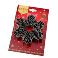 Snowflake cookie cutter 9-piece set, stainless steel christmas fondant cake mold, diy baking tools - factory direct wholesale