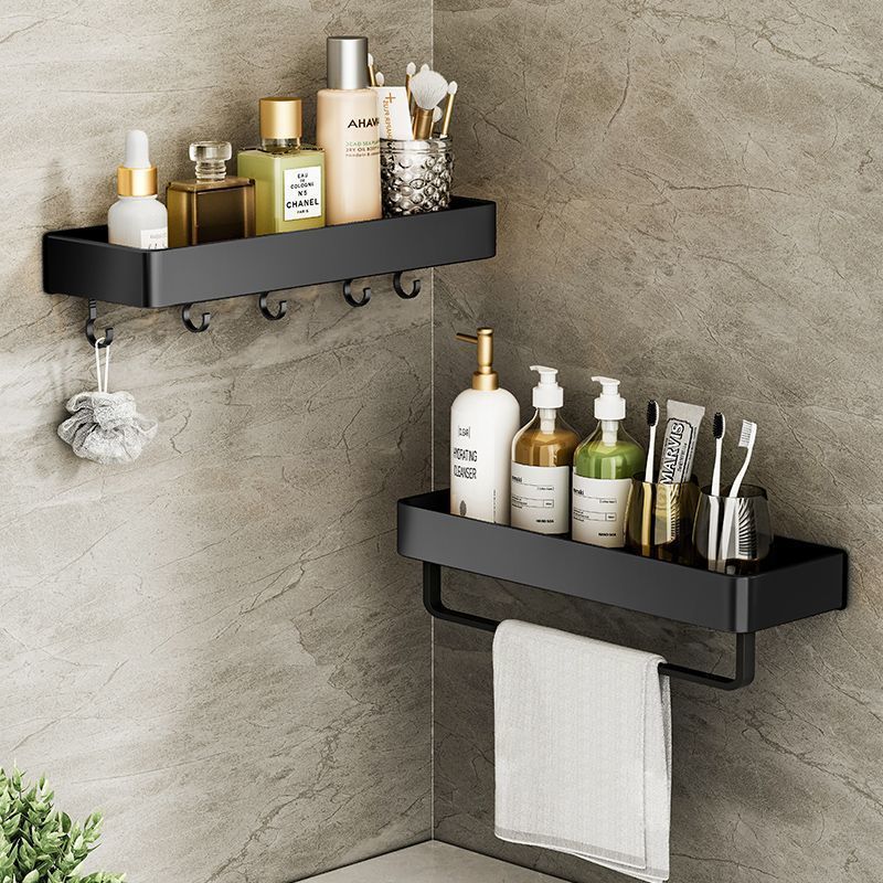 Bathroom shelf wall-mounted organizer, wall-mounted storage rack, vanity counter toilet punch-free towel rack