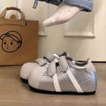 2026spring & fallflats hidden heel agar shoes big toe ugly cute bread casual shoes women's velcro sports german training shoes