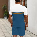 men's short-sleeve and shorts set, casual sportswear set, 3d printed cross-border hot seller, dropshipping available