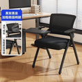 Institutional education foldable chair with backrest, office conference chair, training chair with writing board, office staff chair