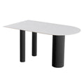 Rock slab dining table small apartment island small apartment all-in-one modern casualfor home cream style wall dining table