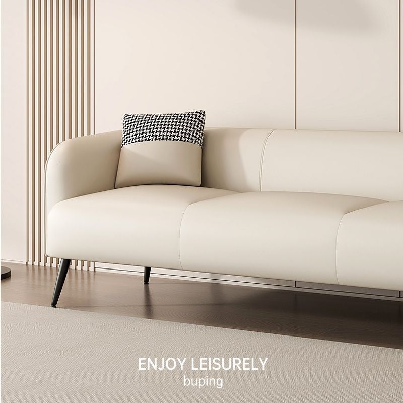 Fully assembled technical fabric sofa small apartment scandinavian double two or three people living room rental apartment popular style simple
