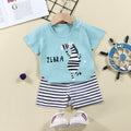 summer new arrival: 100% cotton kids' short-sleeve t-shirt and shorts set - korean style infant and toddler two-piece outfit