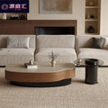 Used style travertine slate special-shaped mango coffee table for home living room large and small apartment asymmetricalaccessible luxury creative coffee table