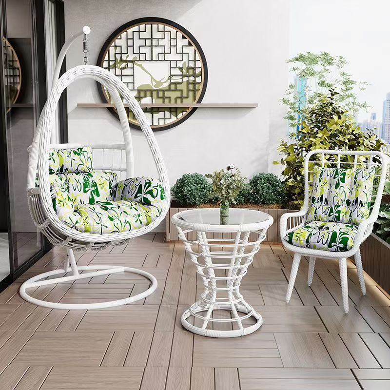 Lazy hammock hanging basket rattan chair for home cradle chair indoor balcony hanging chair courtyard bird's nest hanging plant double swing