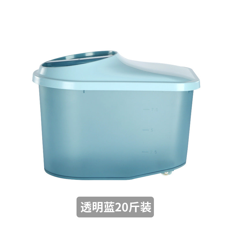 Kitchen Japanese-style rice bucket, grain storage box, household sealed insect-proof and moisture-proof rice bucket 10kg food grade