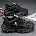 Tire bottom men's shoes winterfashionable brand easiest for matchcasual sneakers running non-slipthick solehidden heelxiaobai daddy shoes