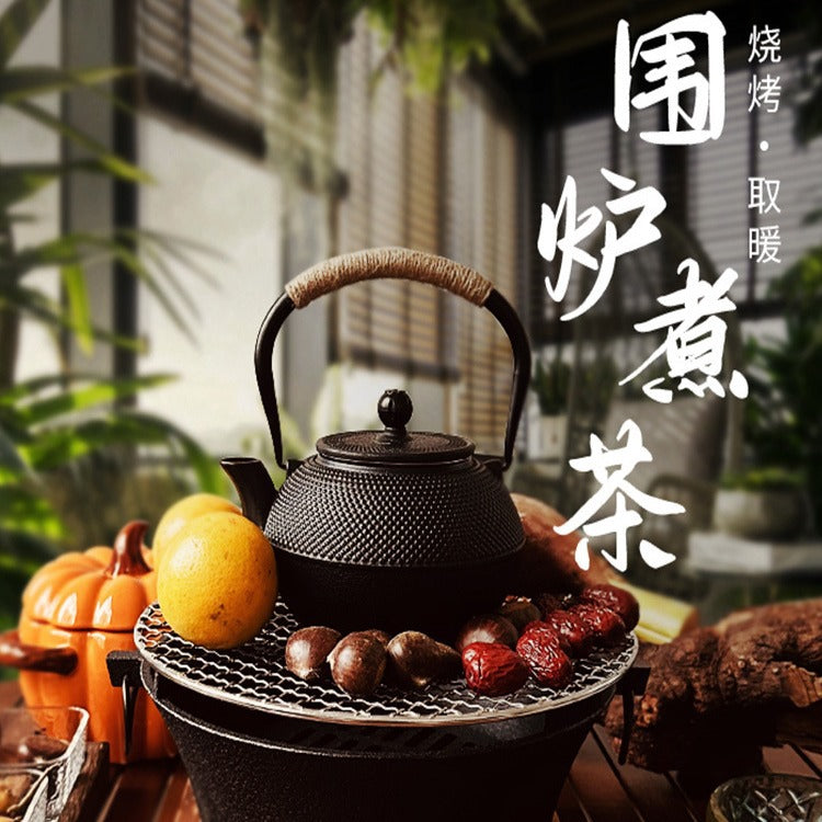 Household peripheral stove tea making special iron kettle japanese style handmade water kettle outdoor camping style tea kettle cast iron tea kettle