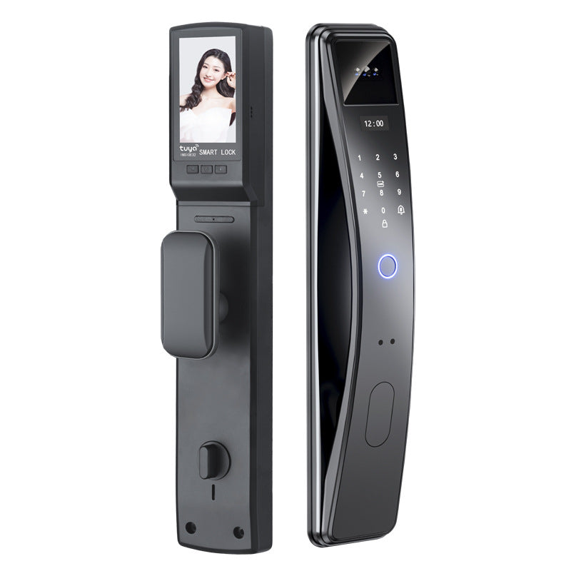 foreign trade tuya smart lock face recognition monitoring smart door lock household electronic fingerprint lock video intercom