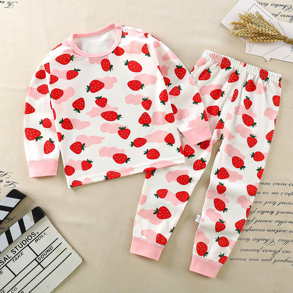 Kids' underwear set -  autumn/winter new collection - 100% cotton - boys' and girls' thermal underwear - baby and toddler loungewear - dropshipping available