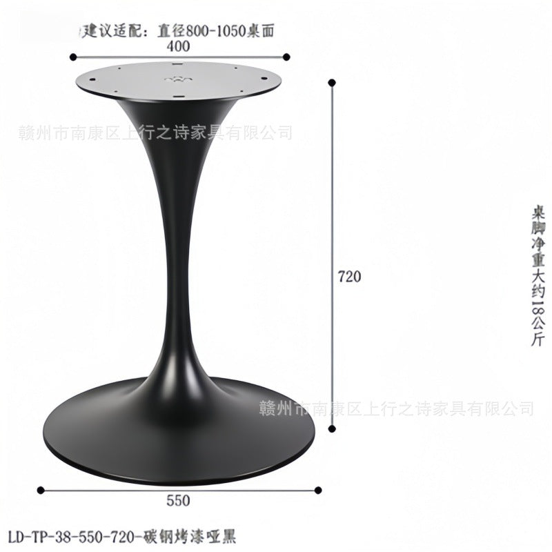 Tulip stainless steel hardware bedside table hotel b&b engineering horn feet light luxury living room corner table factory wholesale