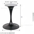 Tulip stainless steel hardware bedside table hotel b&b engineering horn feet light luxury living room corner table factory wholesale
