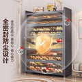 Household steel shoe cabinet, entrance door, large-capacity storage shoe cabinet, floor-standing multi-layer dust-proof shoe rack, rental house