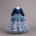Chiffon children's princess dress - girls' holiday performance gown - high-end banquet floral dress - princess style