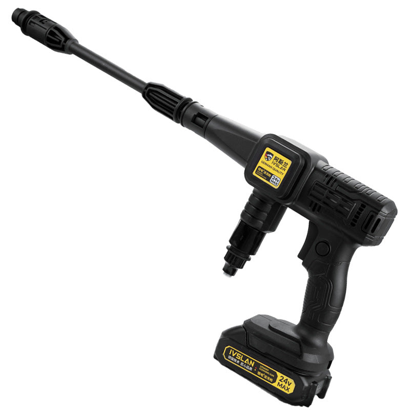 阿斯兰便携高压无线锂电洗车机家用洗车配件水枪水管清洗机批发