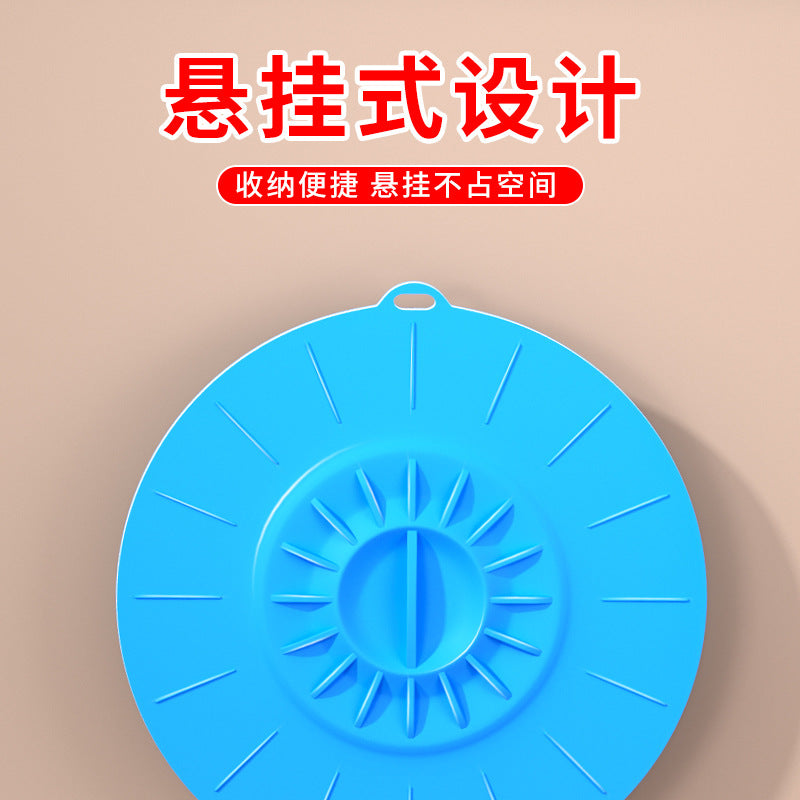 hot-selling five-piece set of silicone fresh-keeping lids, household pot lids, sealed fresh-keeping pot and bowl lids, anti-overflow sealed silicone lids