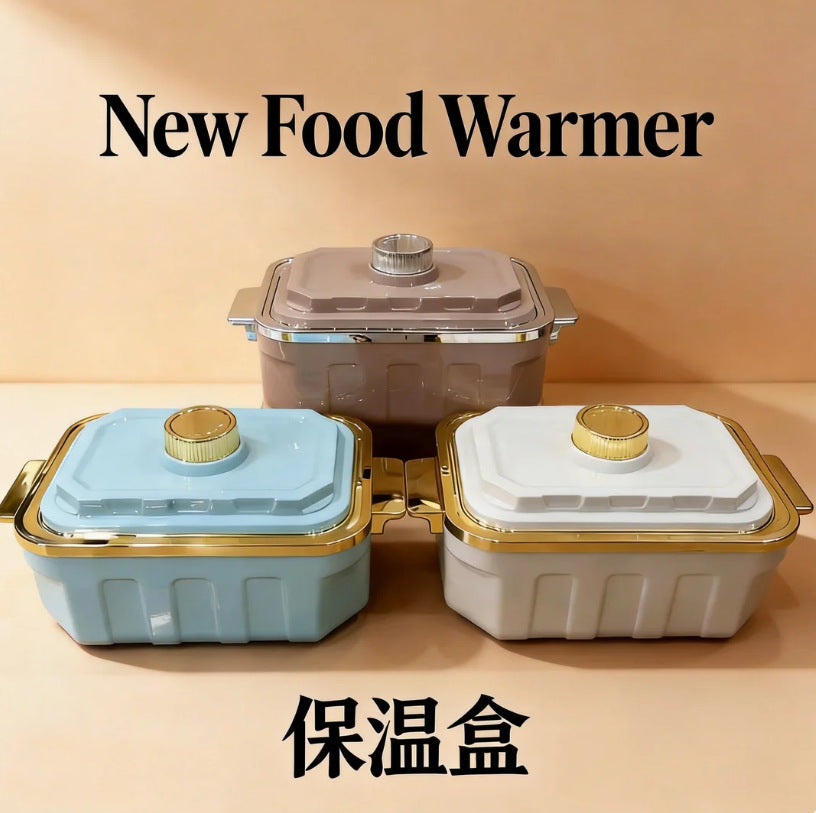 New food warmer new arrivalexport large capacity knob type insulated lunch box 5l-6l insulated tableware 2pcs