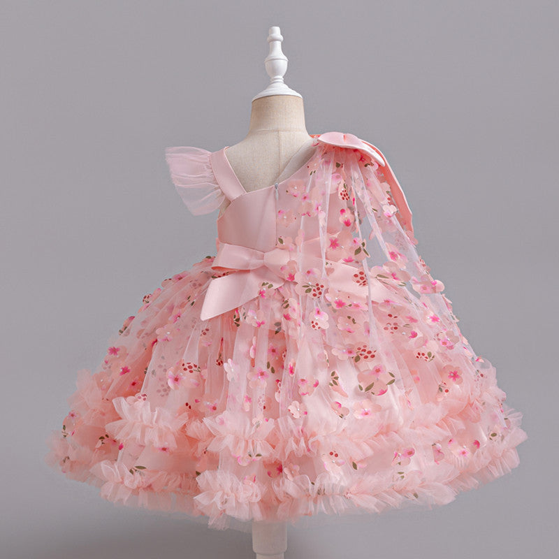 girls' dresses princess dress girls' children's day host performance costume niche design dress