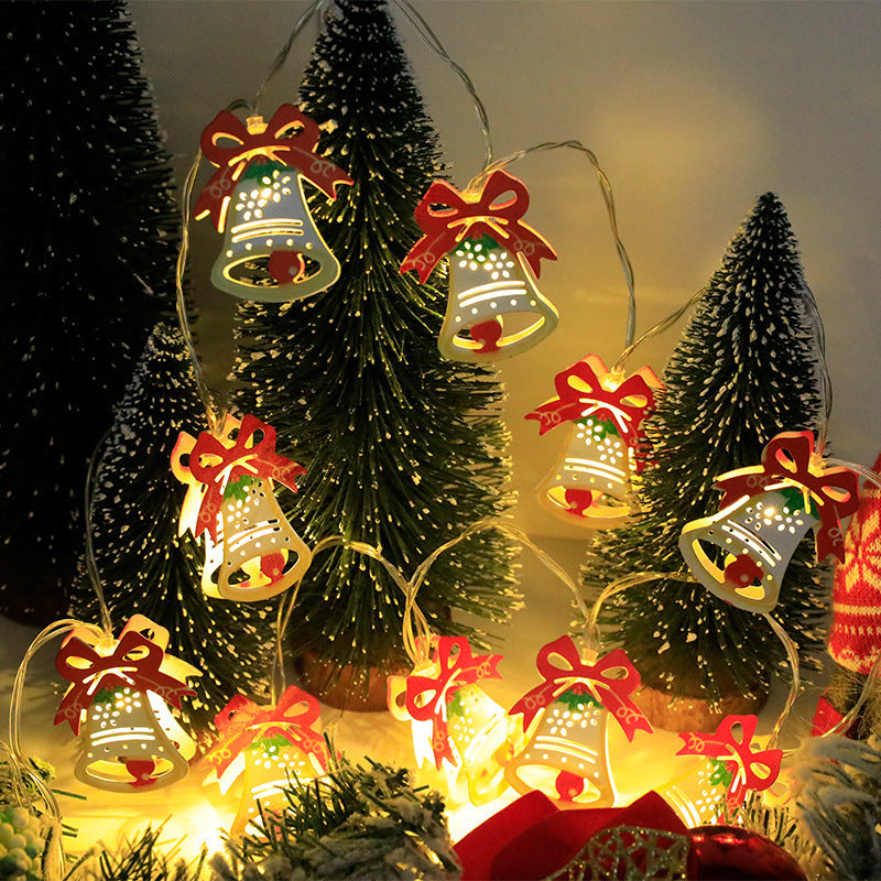 Christmas wrought iron Santa Claus LED light string deer Christmas tree mix and match Christmas elements ambient lights decorative lights