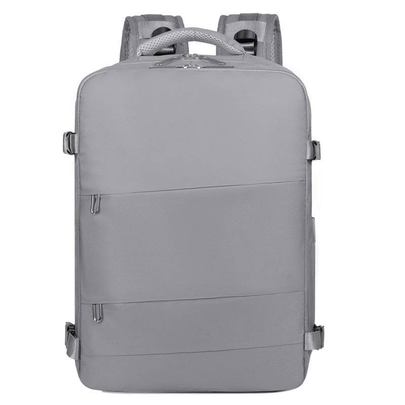 New business commuter backpack men's and women's pull rod travel backpack multi-layer simple casual laptop bag