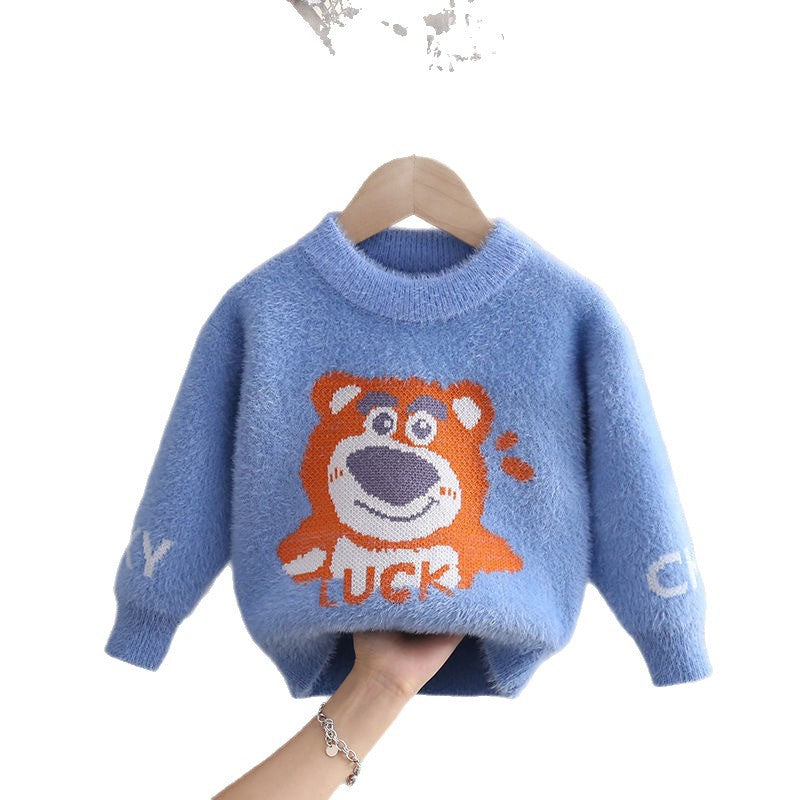 kids' sweater: new autumn/winter knit base layer, boys' sweater, girls' pullover knit top - wholesale supply