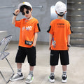 Boys' summer outfit set:  new summer collection - lightweight, sporty, cool & trendy styles for mid-to-large boys