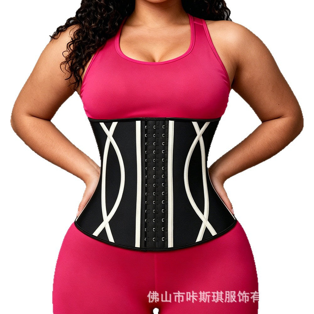 【200 pieces custom】european and american style postpartum belly wrap, slimming waist trainer, latex sports fitness corset belt