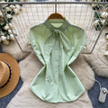 French sweet sleeveless breathable tie-up blouse - women's summer commute style, yellow design, age-defying top