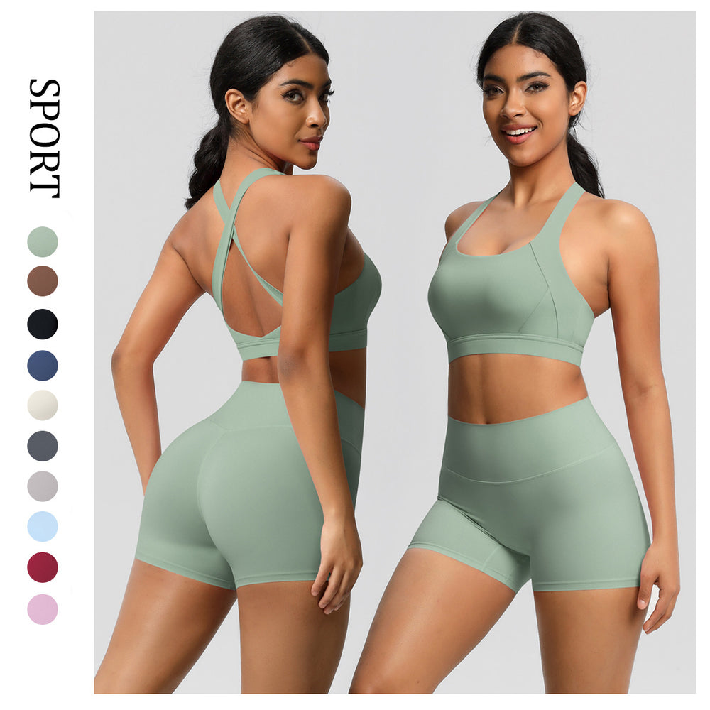 cloud feel outdoor casual running fitness suit high-intensity sports quick-drying tight butt lifting yoga suit