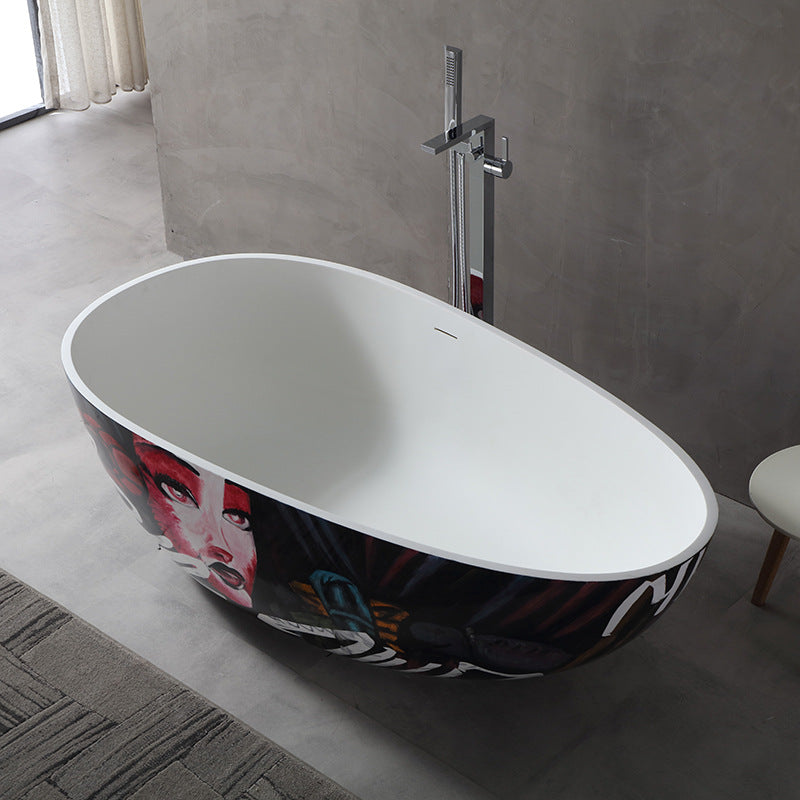 Special Bath Lavelle Artificial Stone Bathtub Independent Family B & B Hotel Creative Art Bathtub Factory Direct Sales